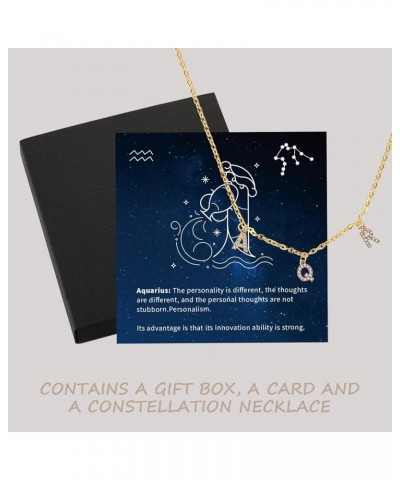 Constellation Necklaces for Women,12 Constellation Zodiac Letters Necklaces for Teen/Girls/Female,Personalized Gift for Birth...