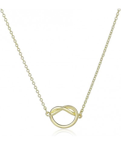 Infinity Symbol Forever Love Knot Heart Necklace Tie The Knot Pendant Necklace Bridesmaid Gift Gold $10.79 Necklaces