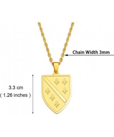 VUTRIEU2K Bosnians Pendant Necklaces Gold Color Silver Color Charm Bosna Jewelry Length: 60cm or 23.6 Inches Style 6 $8.75 Ne...