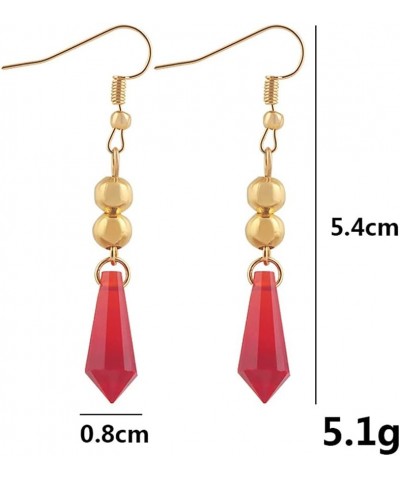 G-I Tartaglia Childe Earrings - Anime Game Hook Earrings - Cosplay Jewelry For Womens Girls dangle $8.69 Earrings