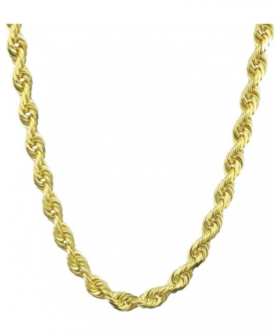 10k Yellow Gold 5mm Rope Chain Diamond Cut Bracelet, Mens Womens Jewelry 7" 7.5" 8" 8.5" 9 Yellow 8.5 $72.90 Bracelets