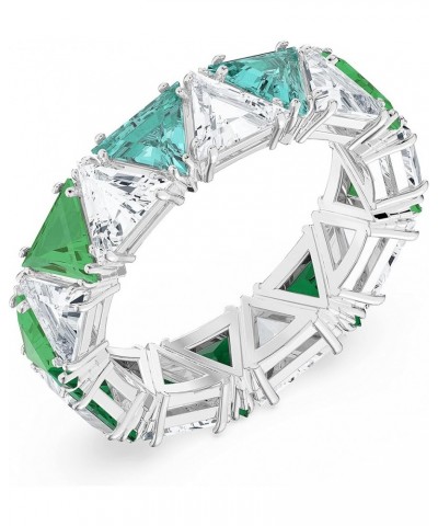 Ortyx Ring Jewelry Collection, Rhodium Finish, Green Crystals, Clear Crystals US 8/EU 58 $48.81 Others