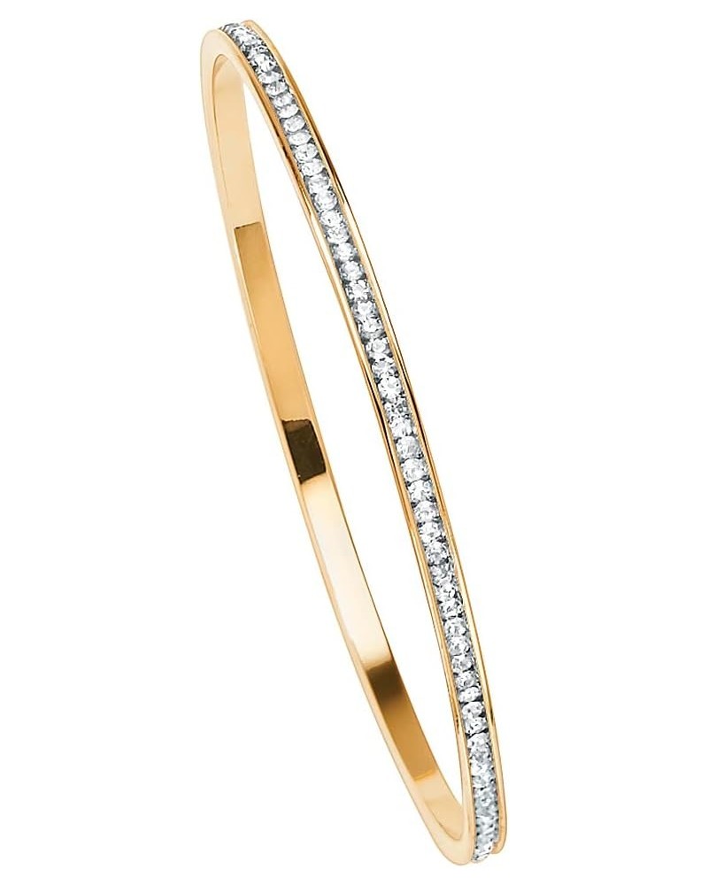 PalmBeach Goldtone Round Simulated Birthstone Stackable Eternity Bangle Bracelet (3.5mm), 7.5 inches Month 4 $15.81 Bracelets