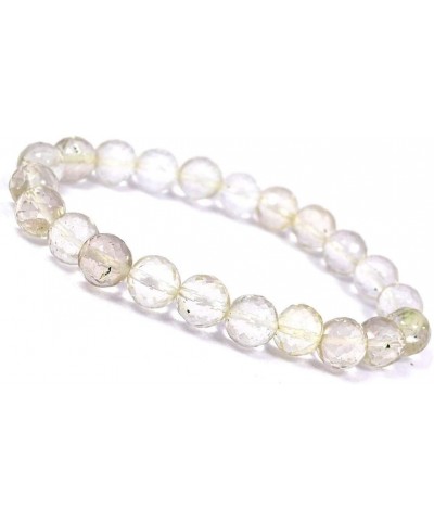 Clear Quartz Bracelet Diamond Cut 10 mm for Reiki Healing Crystal Bracelet for Unisex (Color : White) $15.95 Bracelets