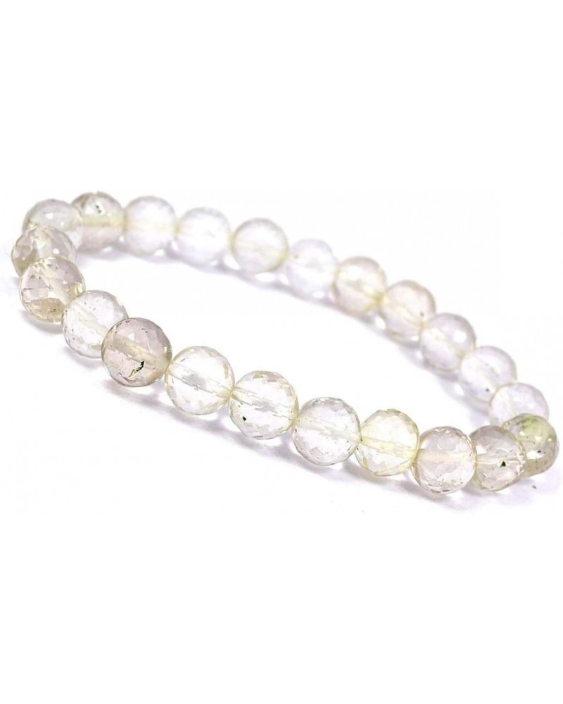 Clear Quartz Bracelet Diamond Cut 10 mm for Reiki Healing Crystal Bracelet for Unisex (Color : White) $15.95 Bracelets