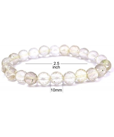 Clear Quartz Bracelet Diamond Cut 10 mm for Reiki Healing Crystal Bracelet for Unisex (Color : White) $15.95 Bracelets