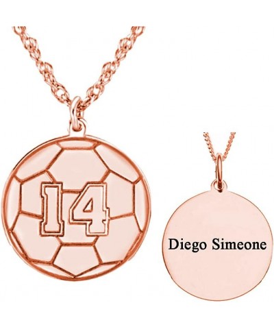 Personalised Soccer Ball Necklace Custom Basketball Football Softball Necklace Sport NBA Fan European Cup Jewellery sterling ...