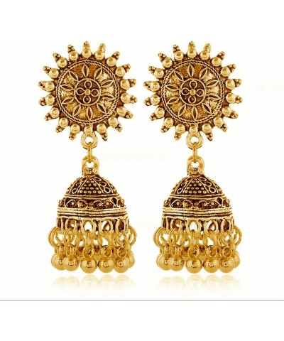 Ethnic Jhumka Jhumki Bell Drop Dangle Earrings Tiny Ball Tassel Gypsy Indian Traditional Dangling Earring Boho Vintage Bollyw...