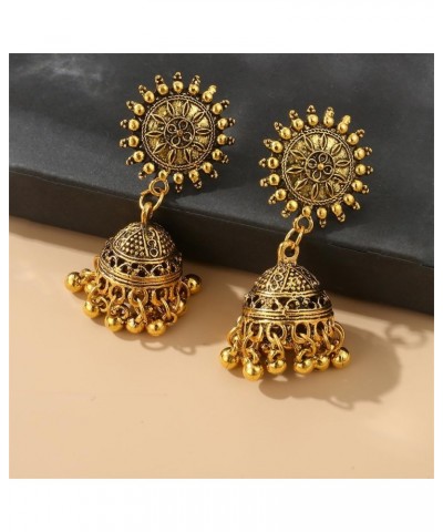 Ethnic Jhumka Jhumki Bell Drop Dangle Earrings Tiny Ball Tassel Gypsy Indian Traditional Dangling Earring Boho Vintage Bollyw...