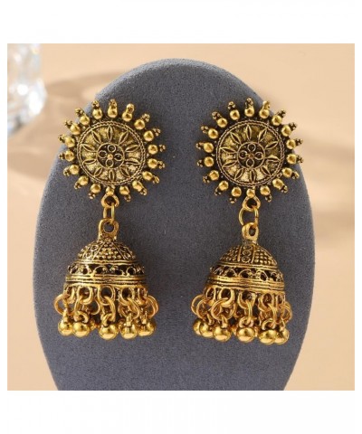 Ethnic Jhumka Jhumki Bell Drop Dangle Earrings Tiny Ball Tassel Gypsy Indian Traditional Dangling Earring Boho Vintage Bollyw...