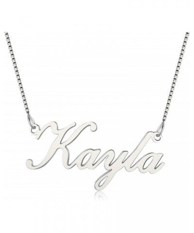 925 Sterling Sliver Custom Name Necklace Personalized Initial Necklaces Pendant Jewelry Gift for Her $19.24 Necklaces