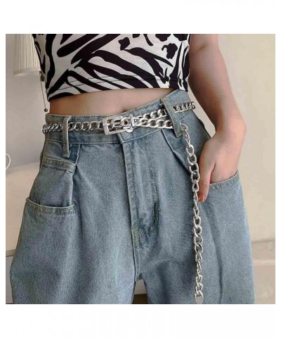 Boho Belly Chain Silver Metal Belt Body Chains Chunky Belly Link Waist Sexy Body Jewelry for Women and Girls (B-Silver) $6.31...