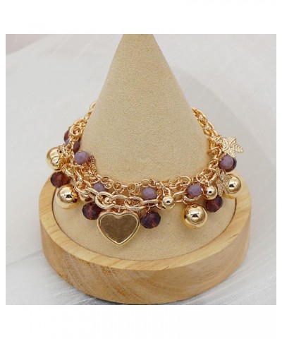 Women's Bracelets, Electroplated Rhinestone Teenage Bracelets Women's Bracelets Fashion Jewelry Beaded-Gold-1Pcs $7.53 Bracelets