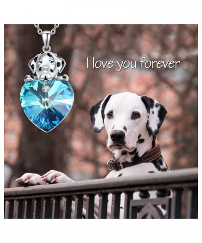 Sterling Silver Cute Dog Pendant Necklace for Women Girls Dog Jewelry Gifts for Dog Pet Animal Lovers 18"+2" Chain Dalmatians...