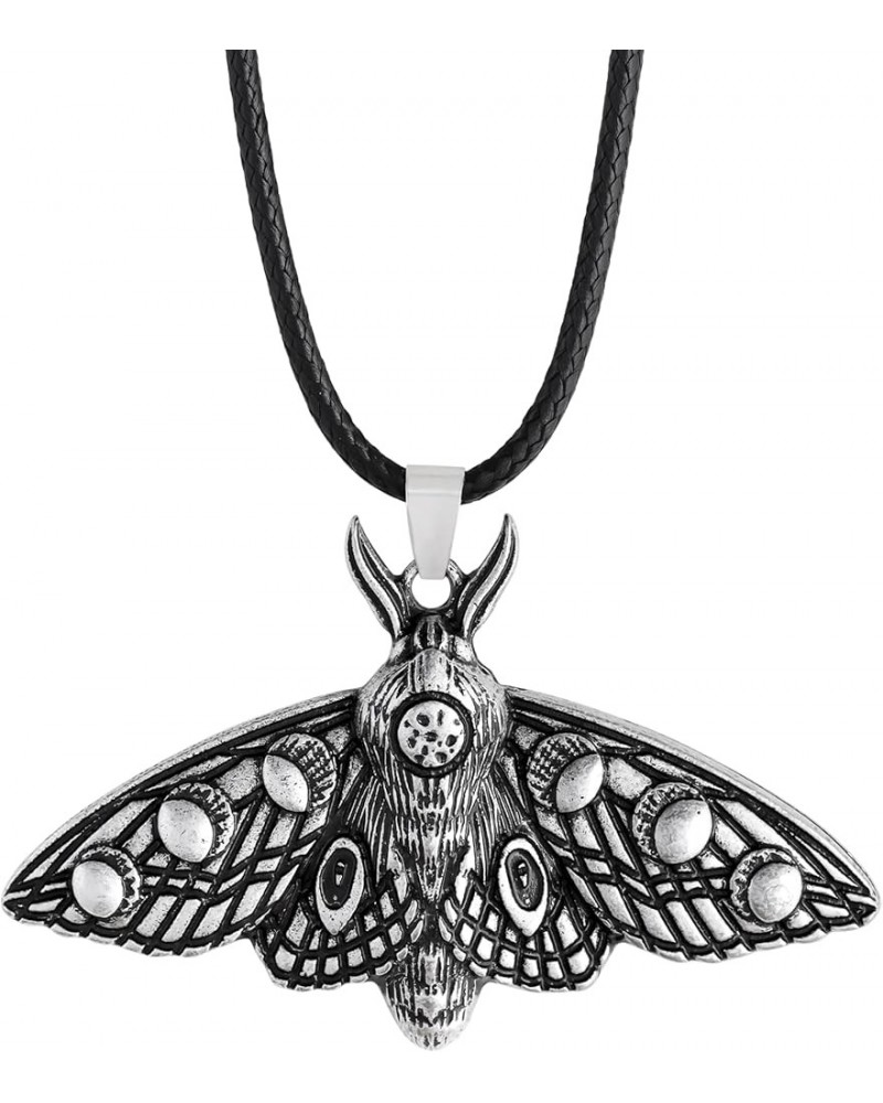 Moth Necklace Gothic Goth Wiccan Luna Moth Moon Pendant Witch Jewelry Gift for Women… 5 $9.17 Necklaces