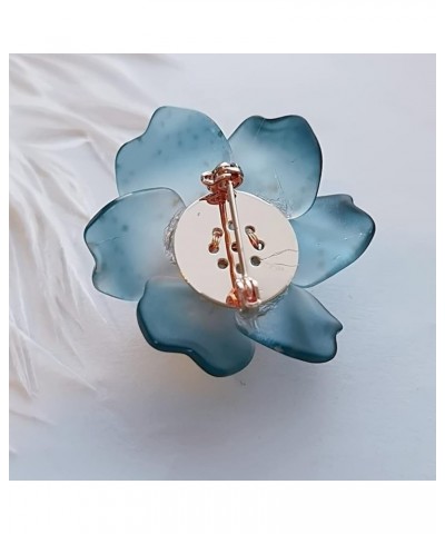 New Year Flower Brooch Pins for Women Girl Fashion Crystal/Colored Glaze Floral Blooming Lapel Pin Pearl Safety Pin Wedding P...