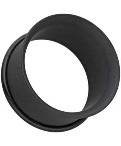 Matte Black Steel Single Flared Ear Gauge Tunnel Plug 6 GA (4mm) $11.59 Body Jewelry