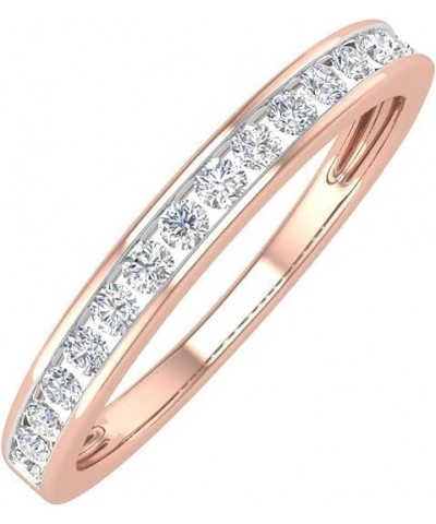 1/2-2.5 Carat Channel Set LAB GROWN Diamond Ladies Anniversary Wedding Band in 10K White Gold 6.5 Rose Gold $507.76 Rings