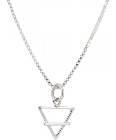 Small Air, Earth, Water or Fire Element Necklace in Sterling Silver. Choose your length. Earth 18 $19.43 Necklaces