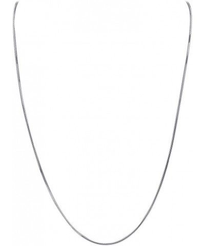 Italian 925 Sterling Silver Diamond-Cut Snake Chain Solid 1mm Necklace Made in Italy 22 Inch $16.51 Others