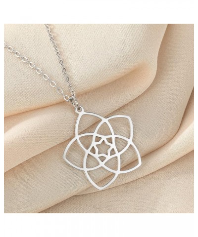 Lotus Flower Moon Necklace, Flower Lovers, Minimalist Jewelry 18 $5.69 Necklaces