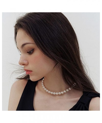 Pearl Necklaces For Women Fake Pearl Necklace Choker For Girls White Pearl Necklace Costume Women's Pearl Strand Necklaces 14...