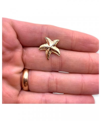 Starfish 2 Lapel Pin Gold Sea Brooches for Women, Perfect for Backpack Pins, Cool Pins for Jackets, Pins for Hats, and Novelt...