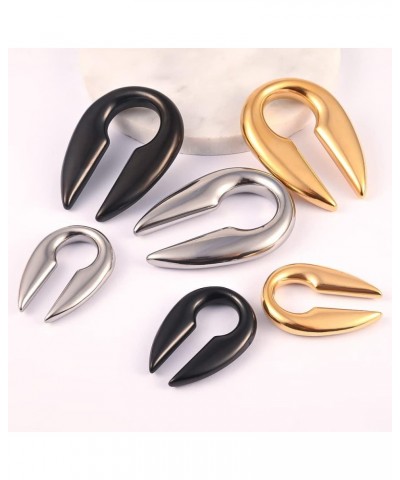 4mm to 25mm Ear Hanger Weights for Stretched Ears Gauges Stainless Steel Ear Plugs Gauges Stretching Kit Fashion Body Jewelry...