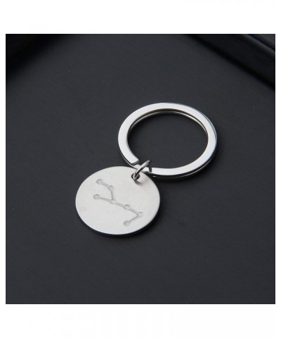 Zodiac Sign Keychain Double Sided Jewelry Astrology Keychain Christmas Gift Constellation Jewelry Keychain-virgo $7.41 Necklaces