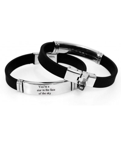 Inspirational bracelet stainless steel silicone bracelet men and women bracelet Take my hand and we'll make it - I swear $7.6...