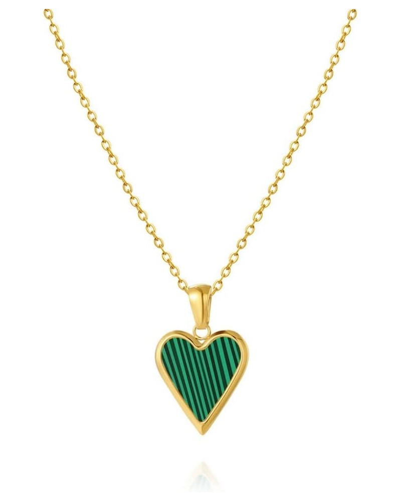 18K Gold Plated Heart Pendant Necklace - Women's Jewelry, Women's Necklace,The Gift for Birthday, Mother's Day, Anniversary,G...