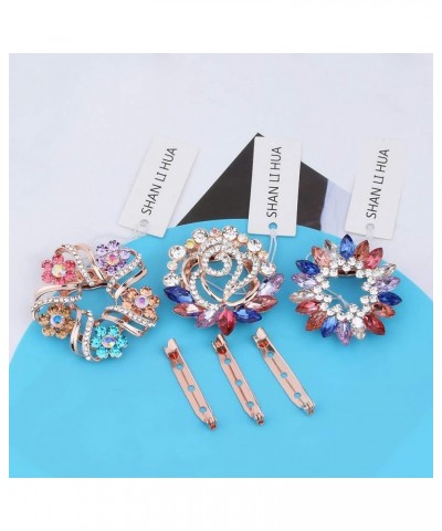 3 Multi-Purposes wWomen's Scarf Clip brooches Beautiful Sarf Ring Clothes Buckles Fshion Jewelry XZ-8852 $10.77 Brooches & Pins