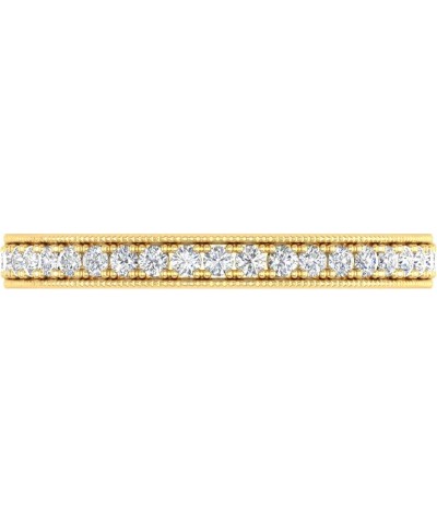 1/4 Carat Round Diamond Wedding Band Ring in 10K Gold Yellow Gold $73.50 Bracelets