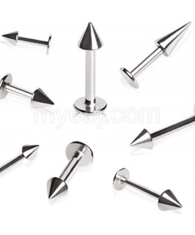 316L Surgical Steel Labret/Monroe with Spike 18GA, Length: 5/16", Ball Size: 3mm $9.17 Body Jewelry