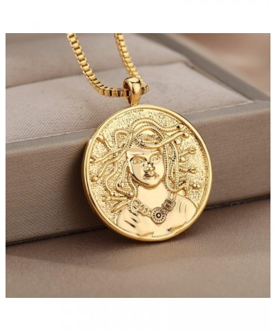 Aphrodite Necklace for Women Gold Color Greek Mythology Goddess Pendant Choker Necklace Goth Jewelry Mothers Day Gift CP21V (...