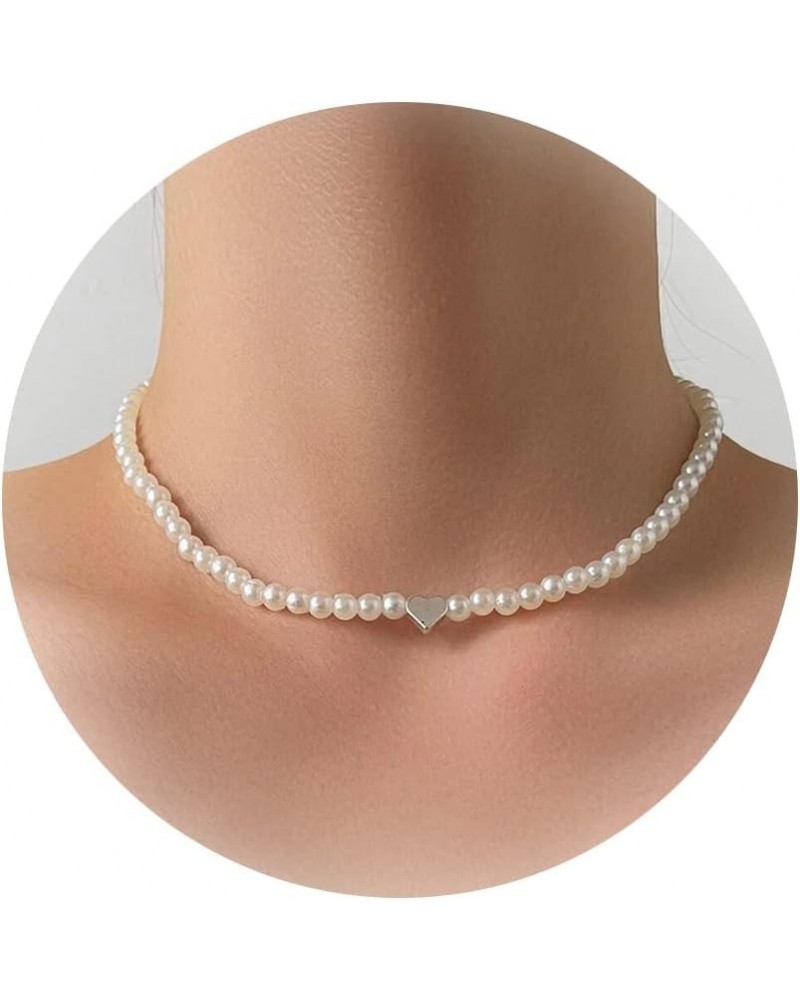 Pearl Necklace Pearl Choker Necklace Faux Pearl Necklace White Pearl Necklace Danity Jewelry Gifts for Women 6-15.75 $8.11 Ne...