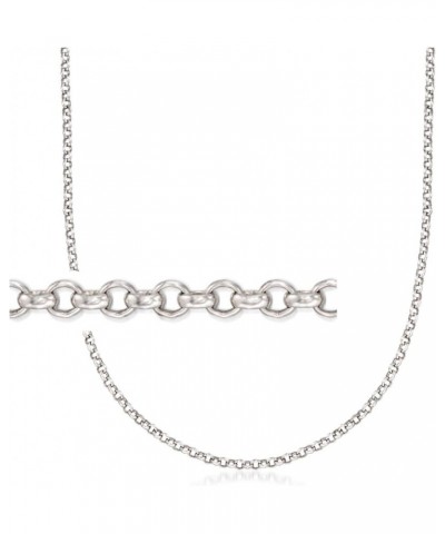 Belle Etoile 2mm Sterling Silver Rolo-Link Necklace 24.0 Inches $36.00 Necklaces