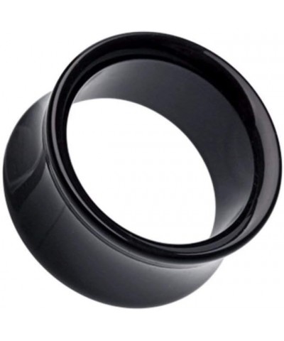 Basic Acrylic Double Flared Ear Gauge Tunnel Plug 2 GA (6.5mm), Black $11.20 Body Jewelry