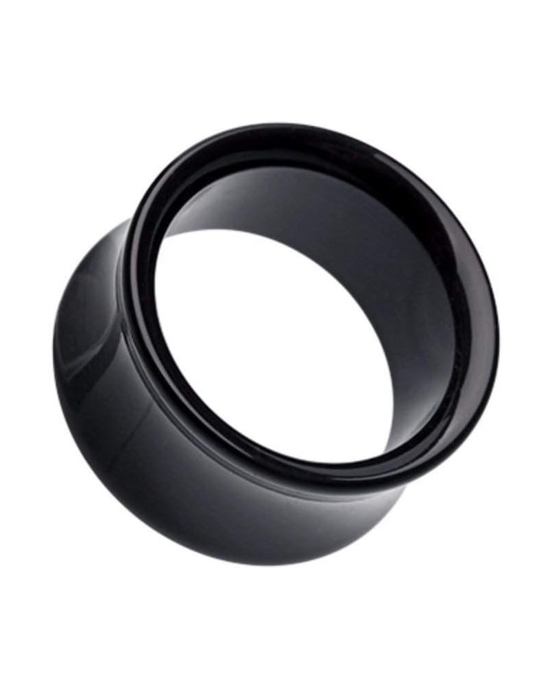 Basic Acrylic Double Flared Ear Gauge Tunnel Plug 2 GA (6.5mm), Black $11.20 Body Jewelry