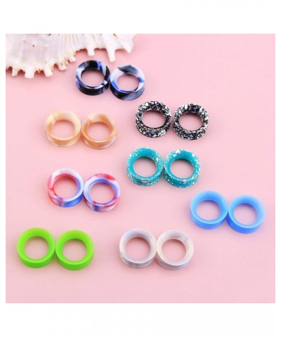 Silicone Gauges Flexible Tunnels 6g-1'' Ear Gauges Flesh Tunnels 16Pcs Ear Plugs Body Piercing Jewelry 7/16''(11mm) $8.95 Bod...