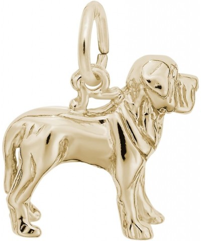 Mastiff Charm, Charms for Bracelets and Necklaces yellow gold plated silver $19.78 Bracelets