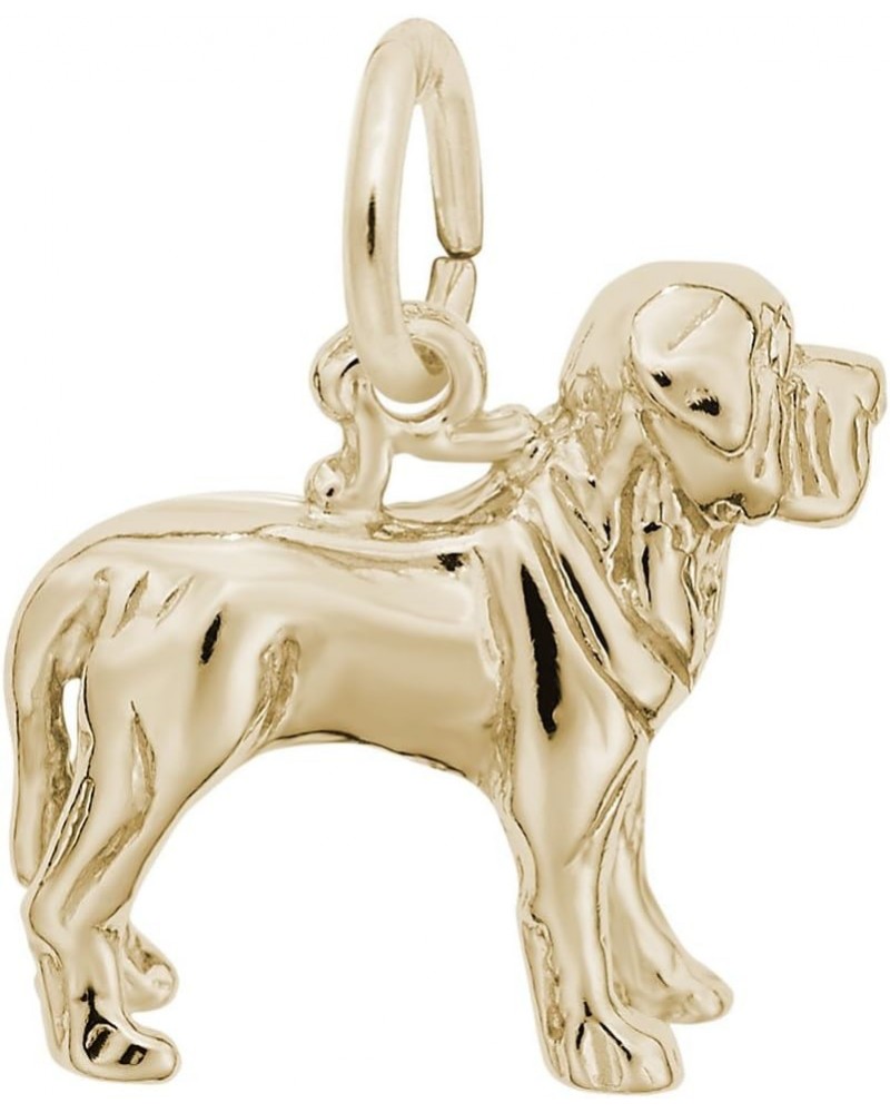 Mastiff Charm, Charms for Bracelets and Necklaces yellow gold plated silver $19.78 Bracelets