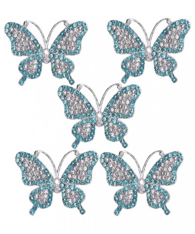 Butterfly Brooch Pin, 5Pcs Rhinestone Butterfly Retro Pin Corsage Brooch Butterfly Brooches for for Women Girls Wedding Banqu...