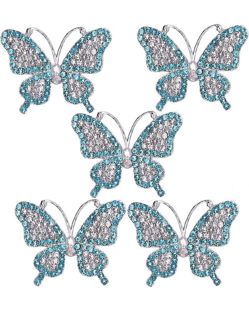 Butterfly Brooch Pin, 5Pcs Rhinestone Butterfly Retro Pin Corsage Brooch Butterfly Brooches for for Women Girls Wedding Banqu...