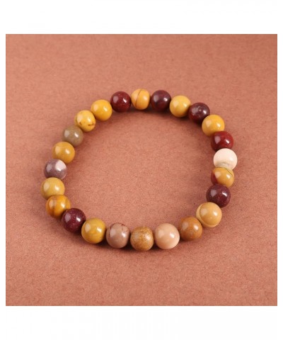 Natural AAA Semi Precious Gemstone 8mm Round Beaded Unisex Stretch Bracelet Healing Gemstone Waterproof Bracelet , Durable An...