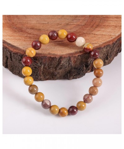 Natural AAA Semi Precious Gemstone 8mm Round Beaded Unisex Stretch Bracelet Healing Gemstone Waterproof Bracelet , Durable An...