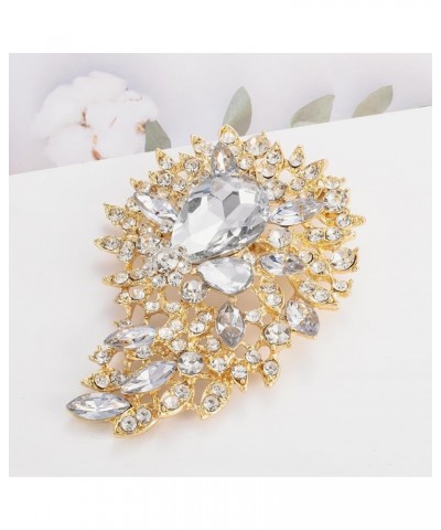 Big Large 3.5" Leaf Statement Brooches Pins Scarf Decoration Gold Tone Gold $10.43 Brooches & Pins