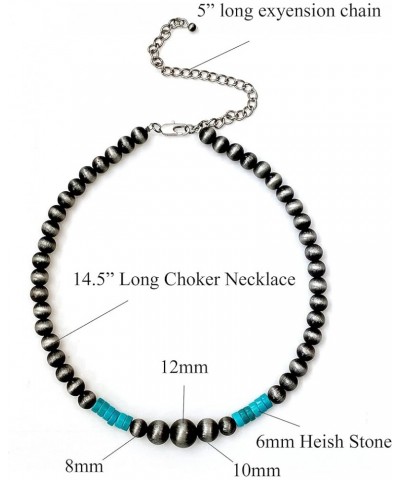 Western Style Navajo Pearl Bead Chain Chocker Necklace N-5979 $17.37 Necklaces