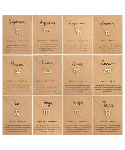 Zodiac Layer Necklaces for Women Girls | Retro 14K Silver Plated 12 Constellation Pendant Necklace | 18 inch Chain, Astrology...