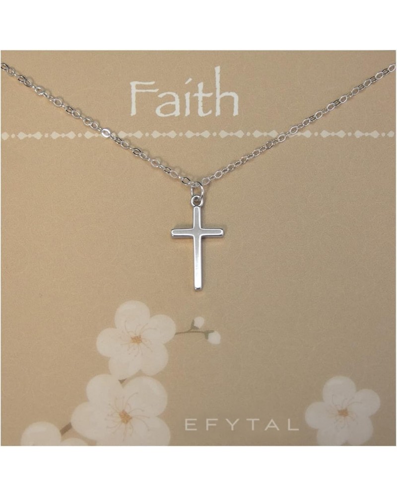 Confirmation Gifts for Teenage Girl, 925 Sterling Silver Cross Necklace for Women, Daughter Gift from Mom, Spiritual Gifts fo...